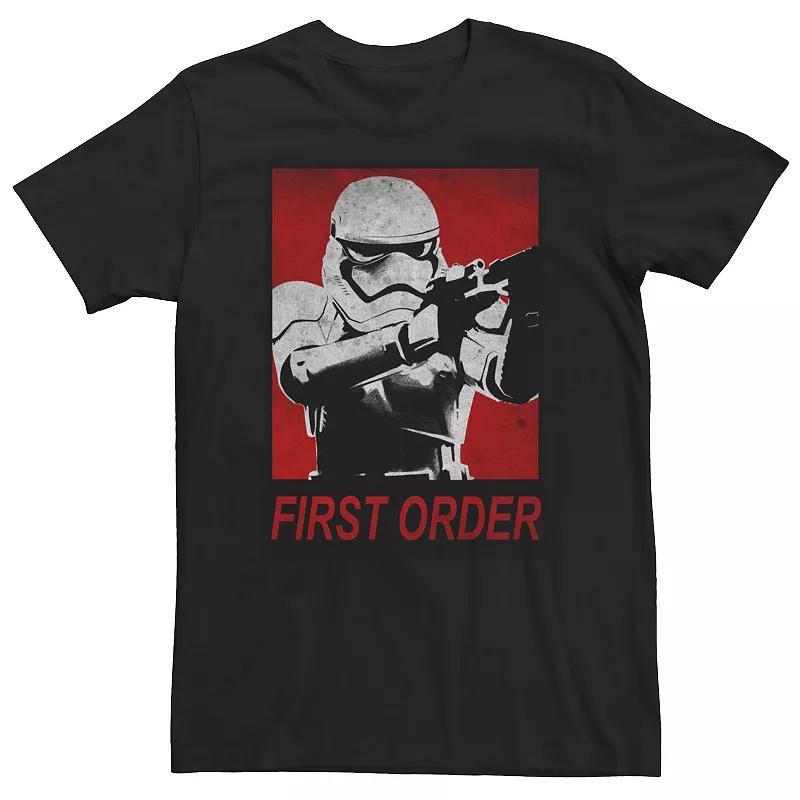 Big & Tall Star Wars The Force Awakens Stormtrooper First Order Poster Tee, Mens Product Image