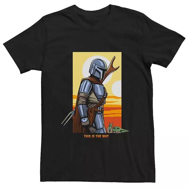 Mens Star Wars The Mandalorian This Is the Way Desert Poster Tee Product Image