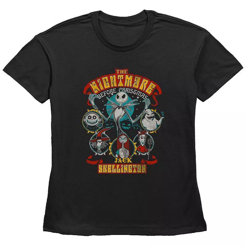 Disneys The Nightmare Before Christmas Halloween Lineup Womens Graphic Tee Product Image