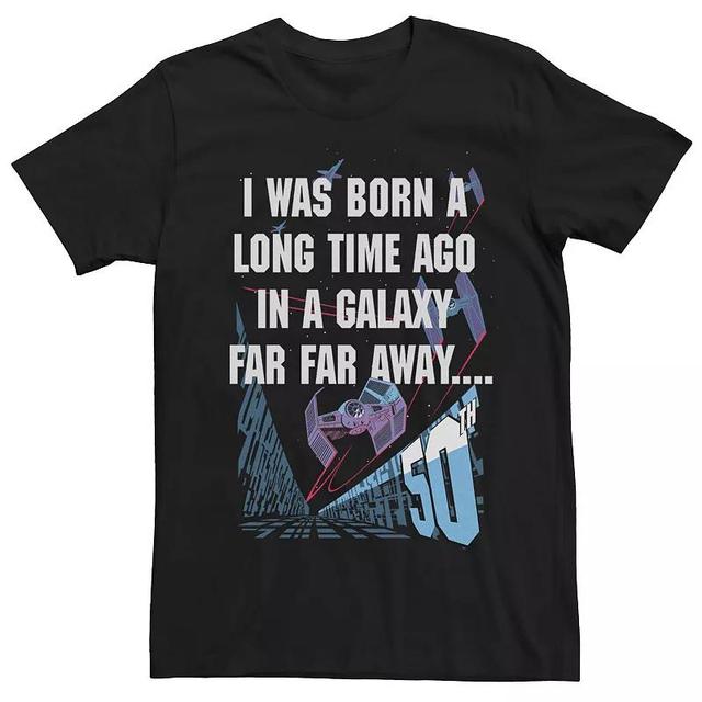 Mens Star Wars I Was Born In A Galaxy Far Far Away 50th Birthday Short Sleeve Tee Product Image