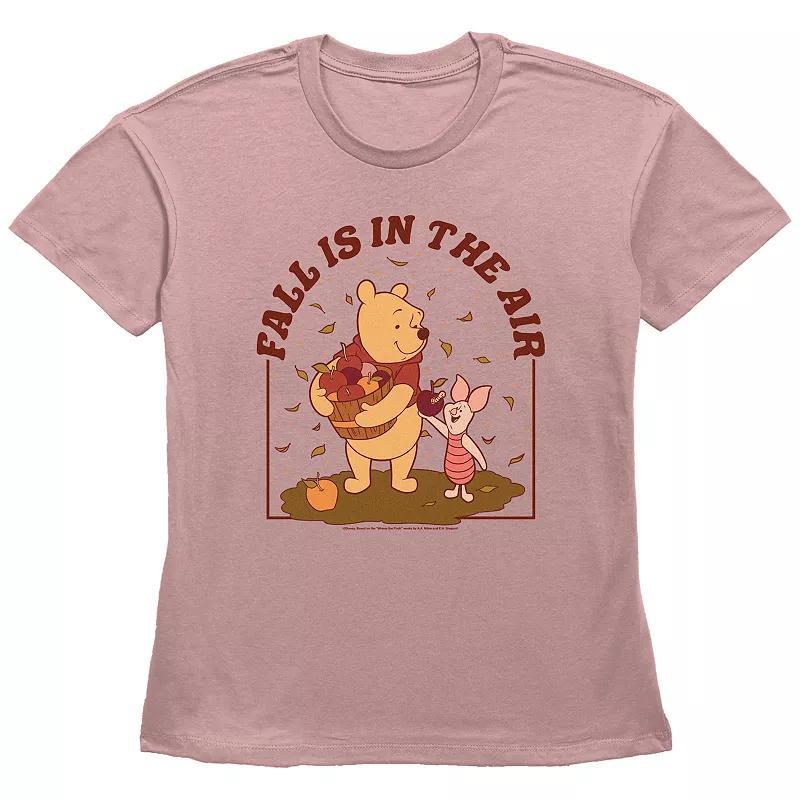 Disneys Winnie The Pooh Fall Is In The Air Womens Graphic Tee Product Image