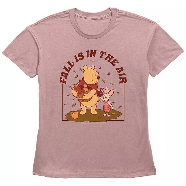 Disneys Winnie The Pooh Fall Is In The Air Womens Graphic Tee Product Image