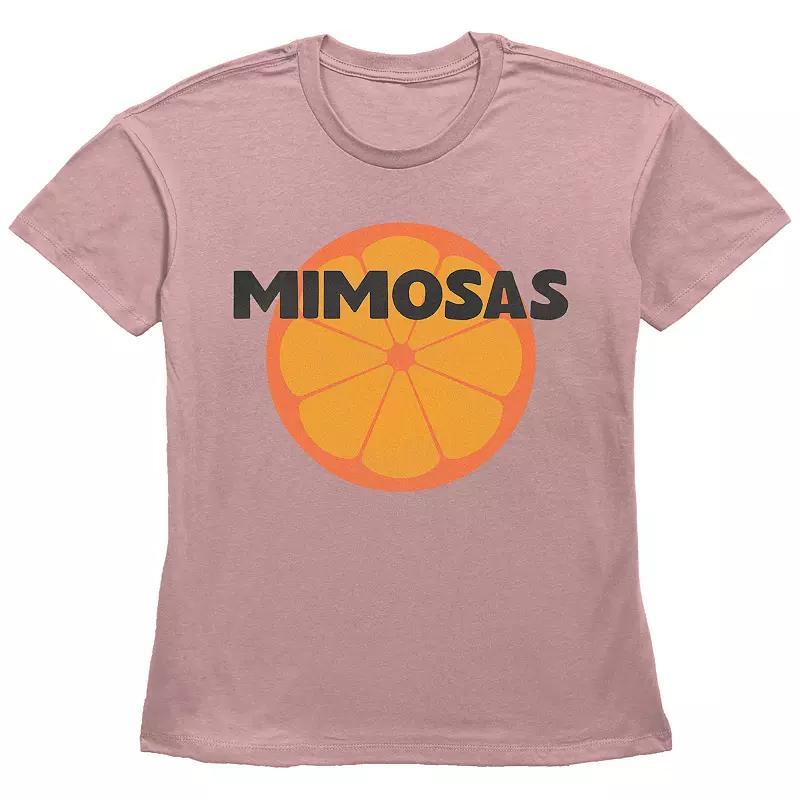 Womens Mimosas Basic Fit Graphic Tee Product Image