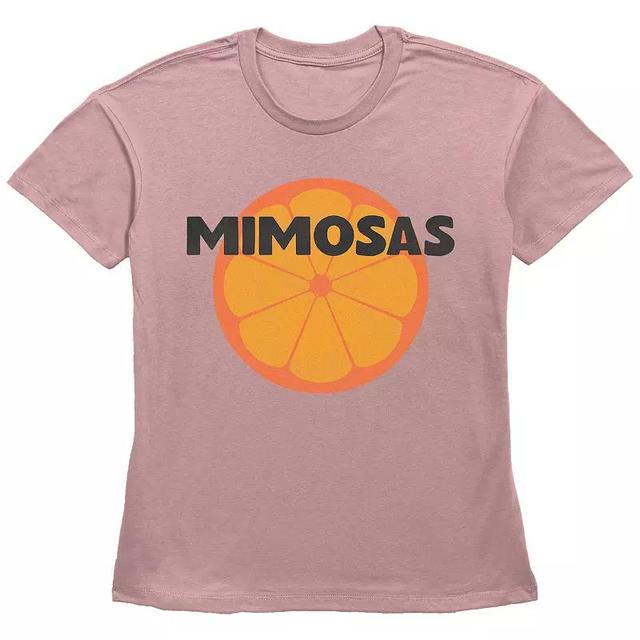 Womens Mimosas Basic Fit Graphic Tee Product Image