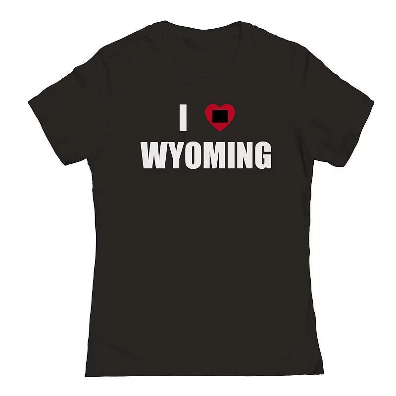 Juniors I Heart Wyoming Graphic Tee, Womens Product Image