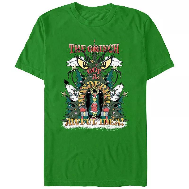 Big & Tall Dr. Seuss Grinch Got A Wonderful Awful Idea Graphic Tee, Mens Product Image