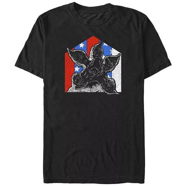 Big & Tall Stranger Things Red White And Blue Demogorgon Graphic Tee, Mens Product Image