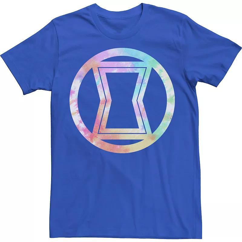 Mens Marvel Black Widow tie Dye Symbol Tee Product Image