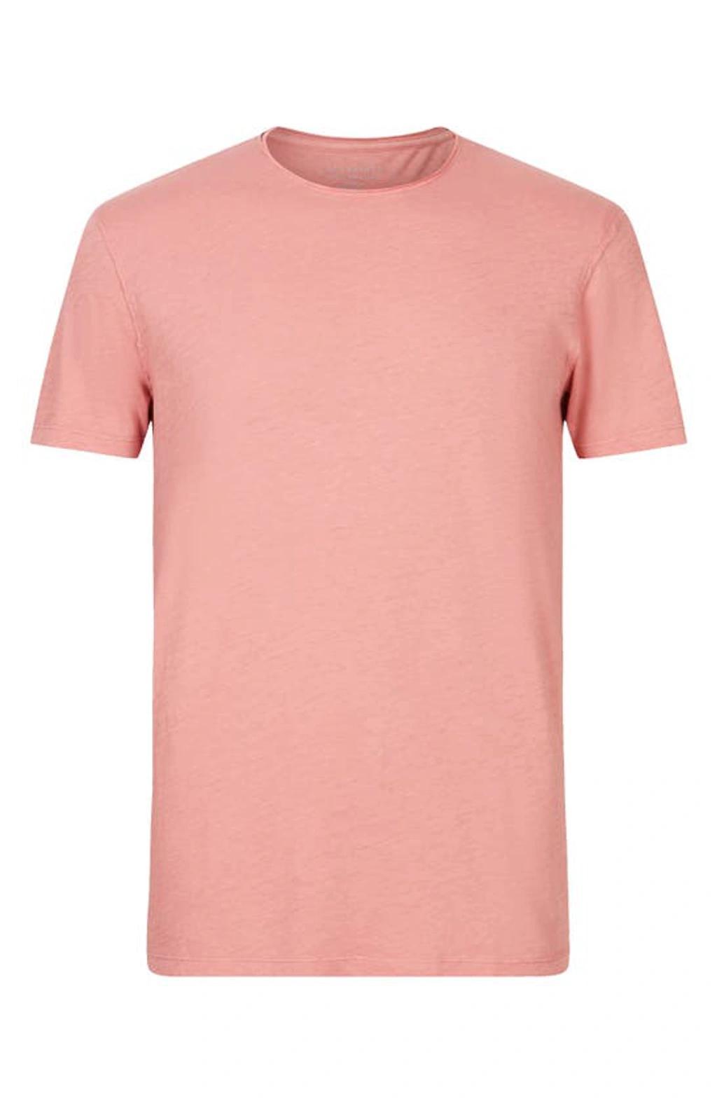 Slim Fit Crewneck T-shirt In Pink Product Image