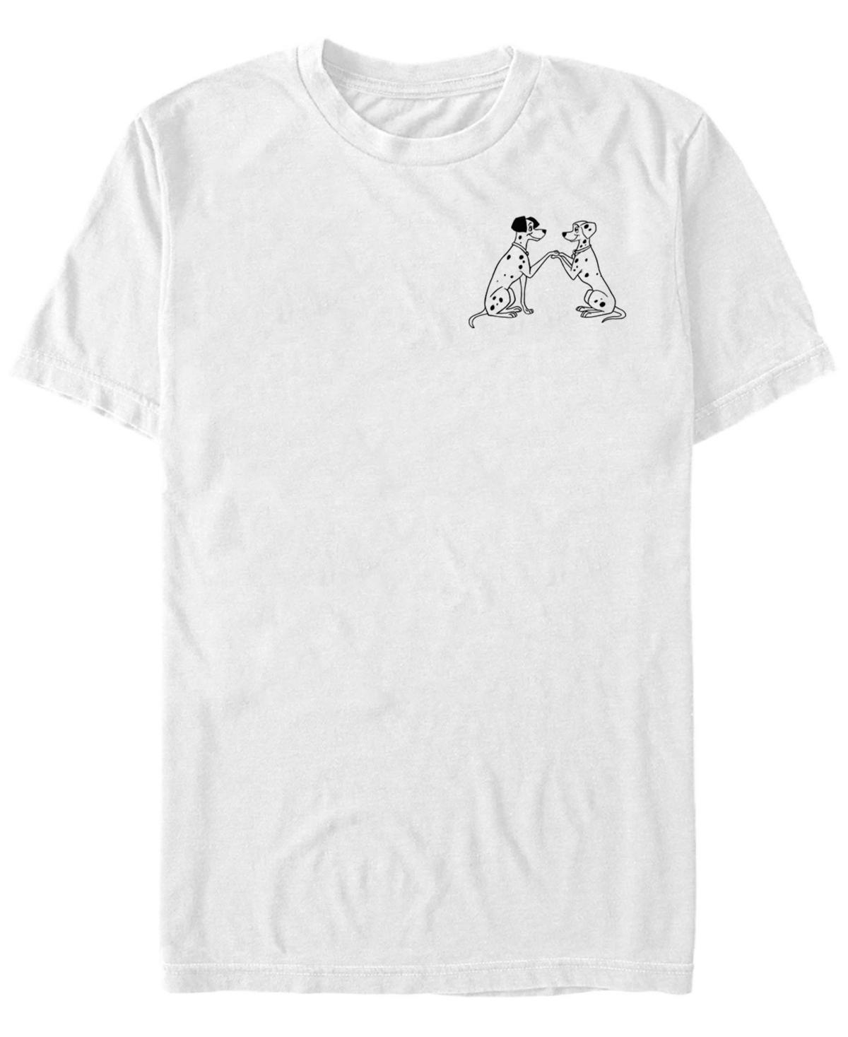 Disneys 101 Dalmatians Pongo And Perdita Left Chest Mens Tee Product Image