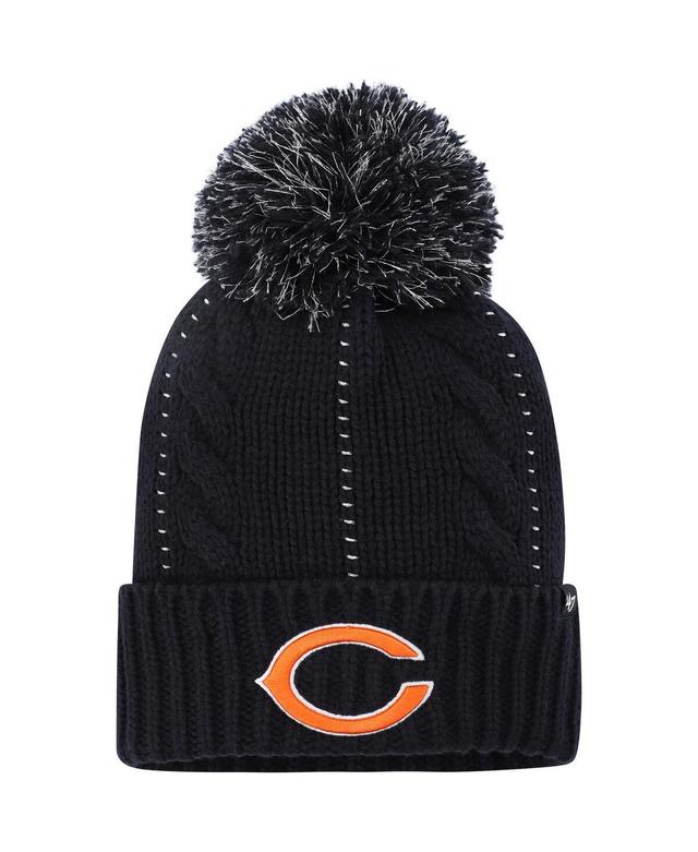 Womens 47 Navy Chicago Bears Bauble Cuffed Knit Hat with Pom Product Image