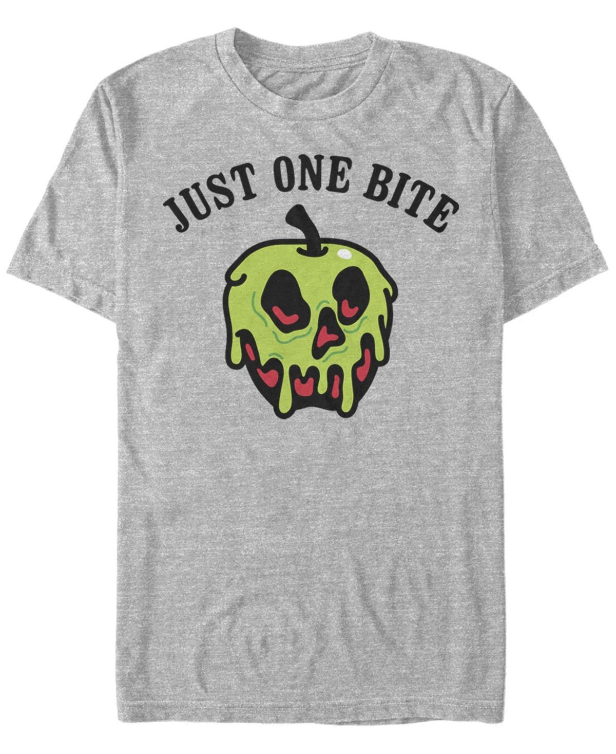 Disneys Snow White Mens Poison Apple Just One Bite Tee Athletic Grey Product Image