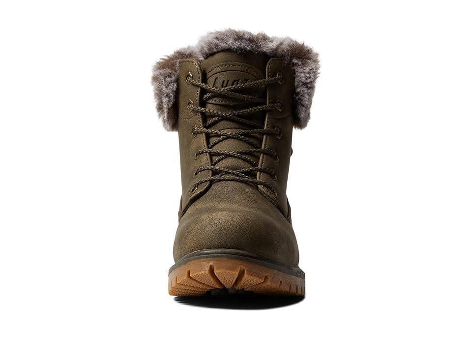 Lugz Rucker Hi Fur Cream/Gum) Women's Boots Product Image