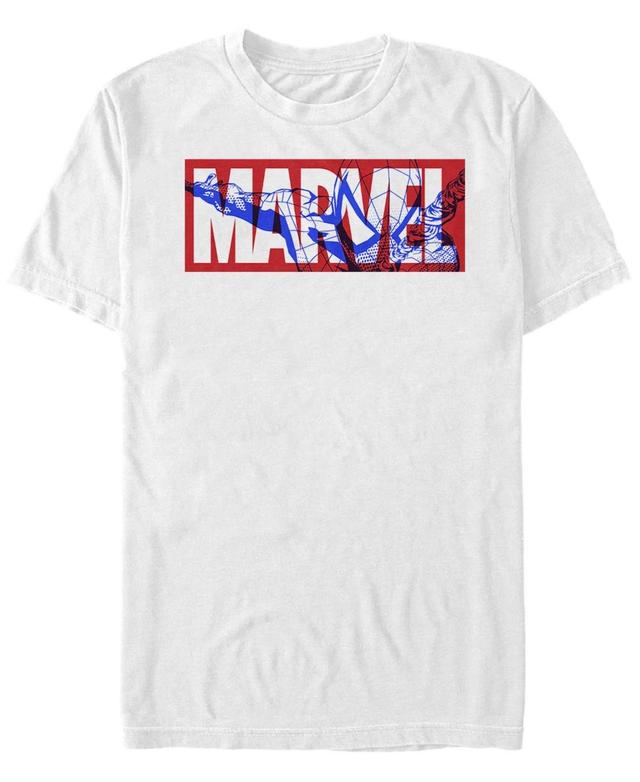 Big & Tall Marvel Spider-Man Large Classic Movie Logo Tee, Mens White Product Image