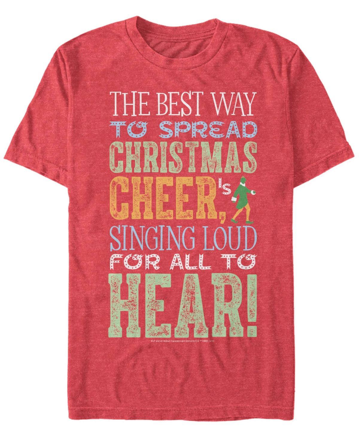 Mens Elf Sing For Cheer Short Sleeve T-shirt Product Image