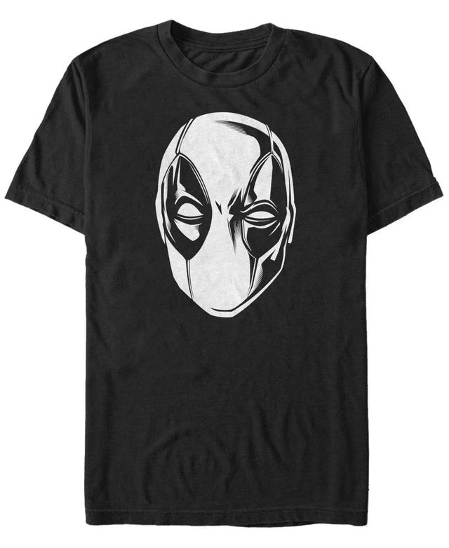 Mens Marvel Deadpool Black And White Mask Tee Product Image