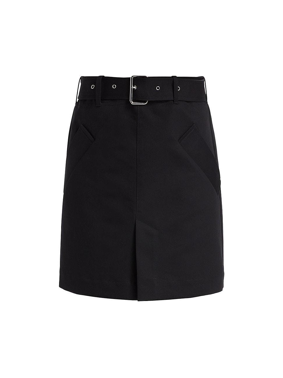 Womens Cotton Trench Miniskirt Product Image