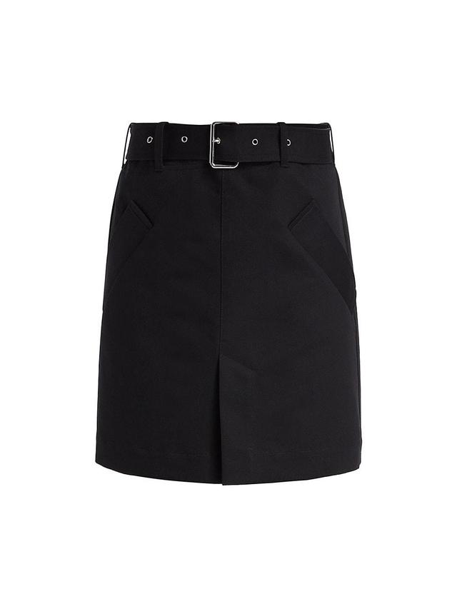 Womens Cotton Trench Miniskirt Product Image