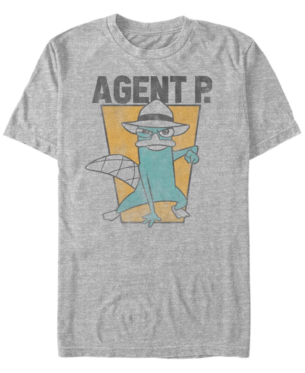 Fifth Sun Mens Phineas and Ferb Agent P Short Sleeve T-shirt Product Image