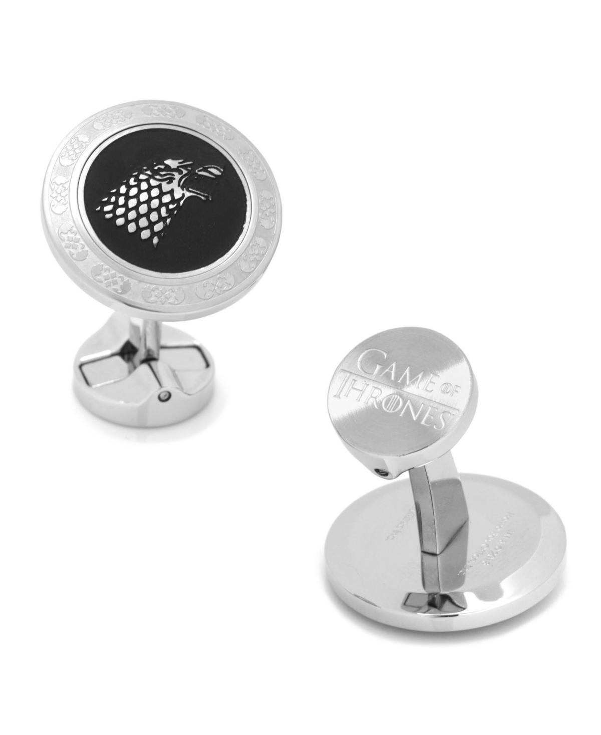 Stark Filigree Stainless Steel Cufflinks Product Image