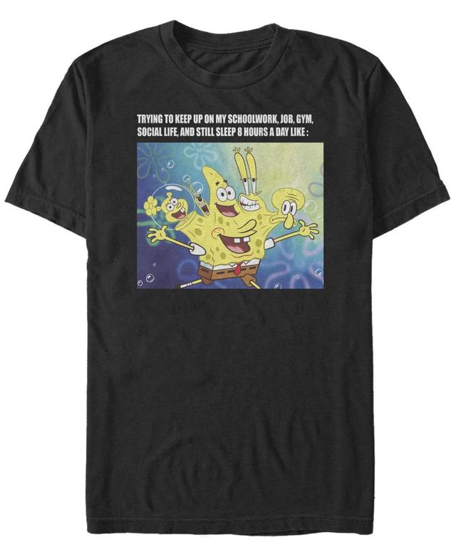 Mens Spongebob Squarepants Gotta Keep Up Meme Tee Product Image