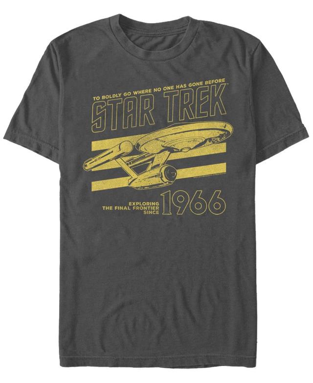 Fifth Sun Mens Star Trek theOriginal Series Old Yellow 1966 Short Sleeve T-shirt Product Image