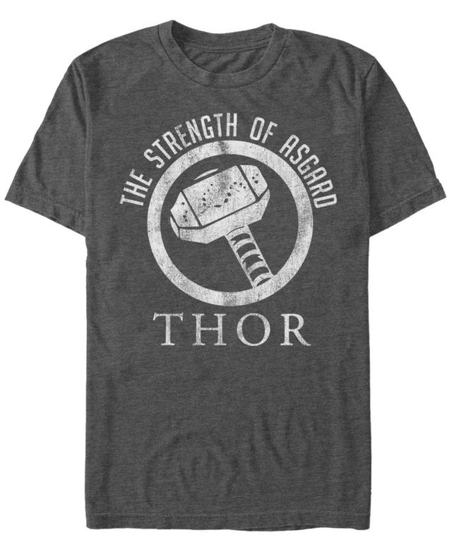 Mens Marvel Comics Retro Thor Strength Tee Grey Heather Product Image