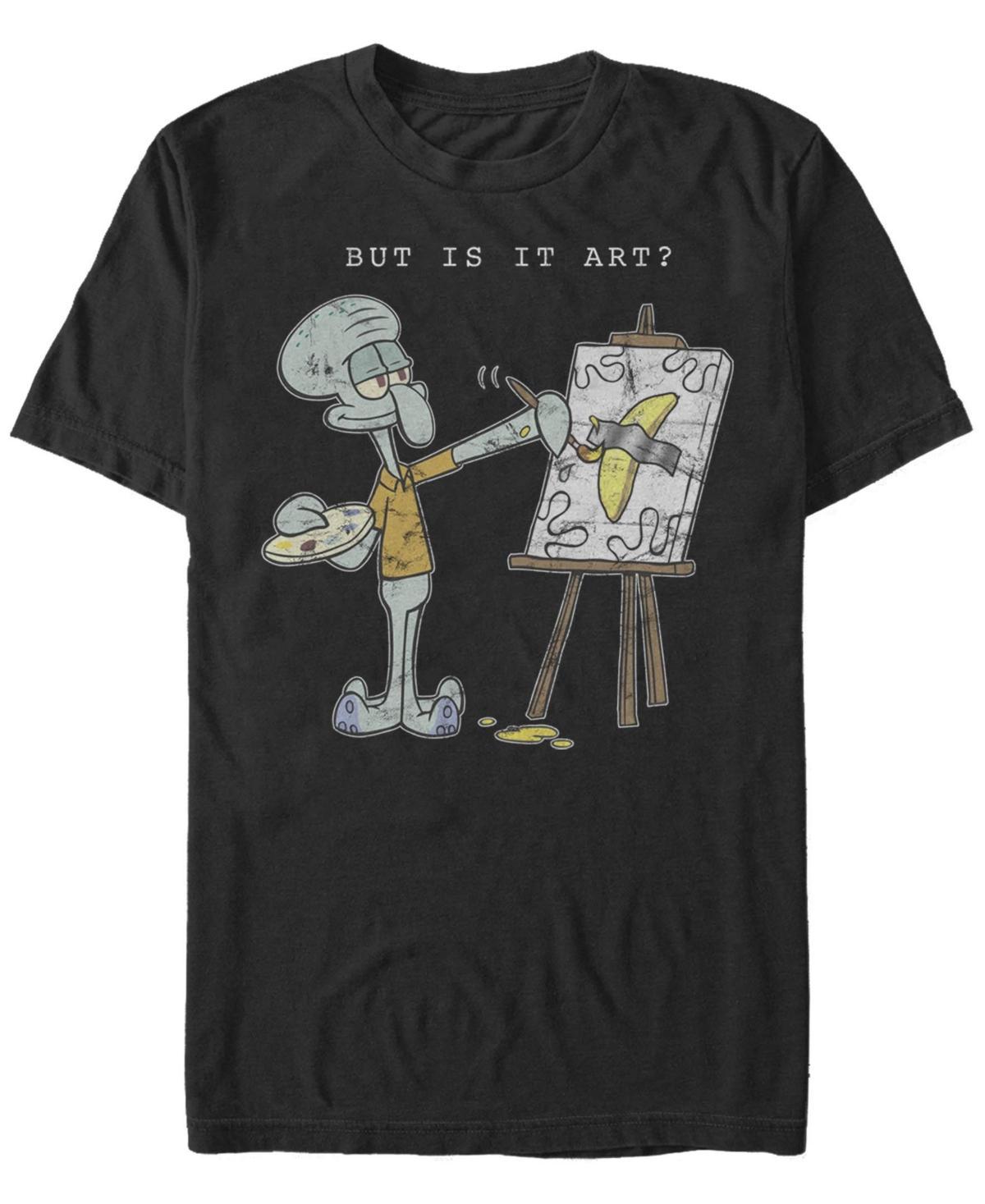 Mens SpongeBob SquarePants Squidward But Is It Art Tee Product Image