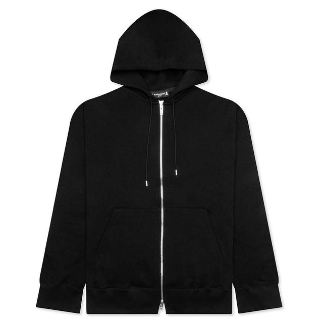 Glass Beaded Full Zip Hoodie - Black Male Product Image