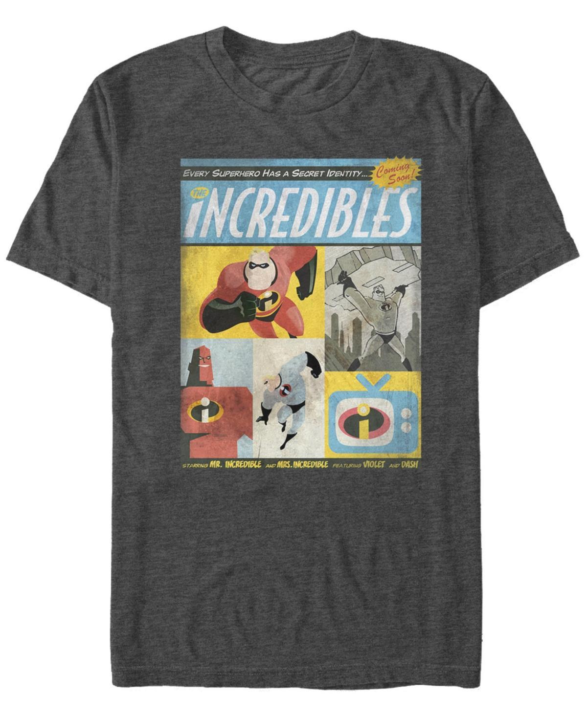 Disney / Pixars The Incredibles Mens Comic Tee Grey Heather Product Image