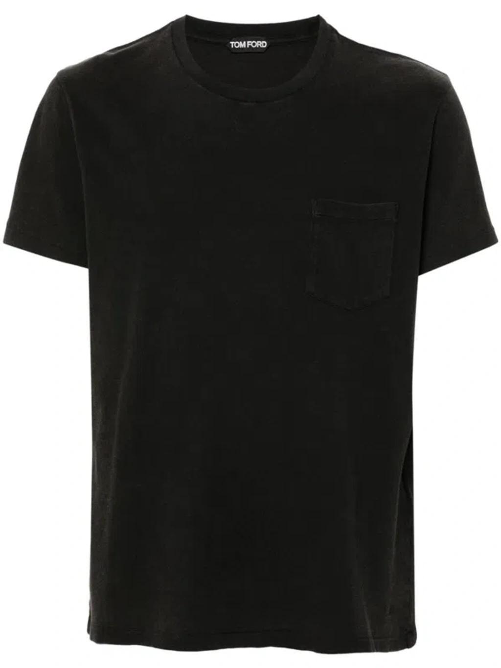 TOM FORD Cotton T-shirt In Charcoal Product Image