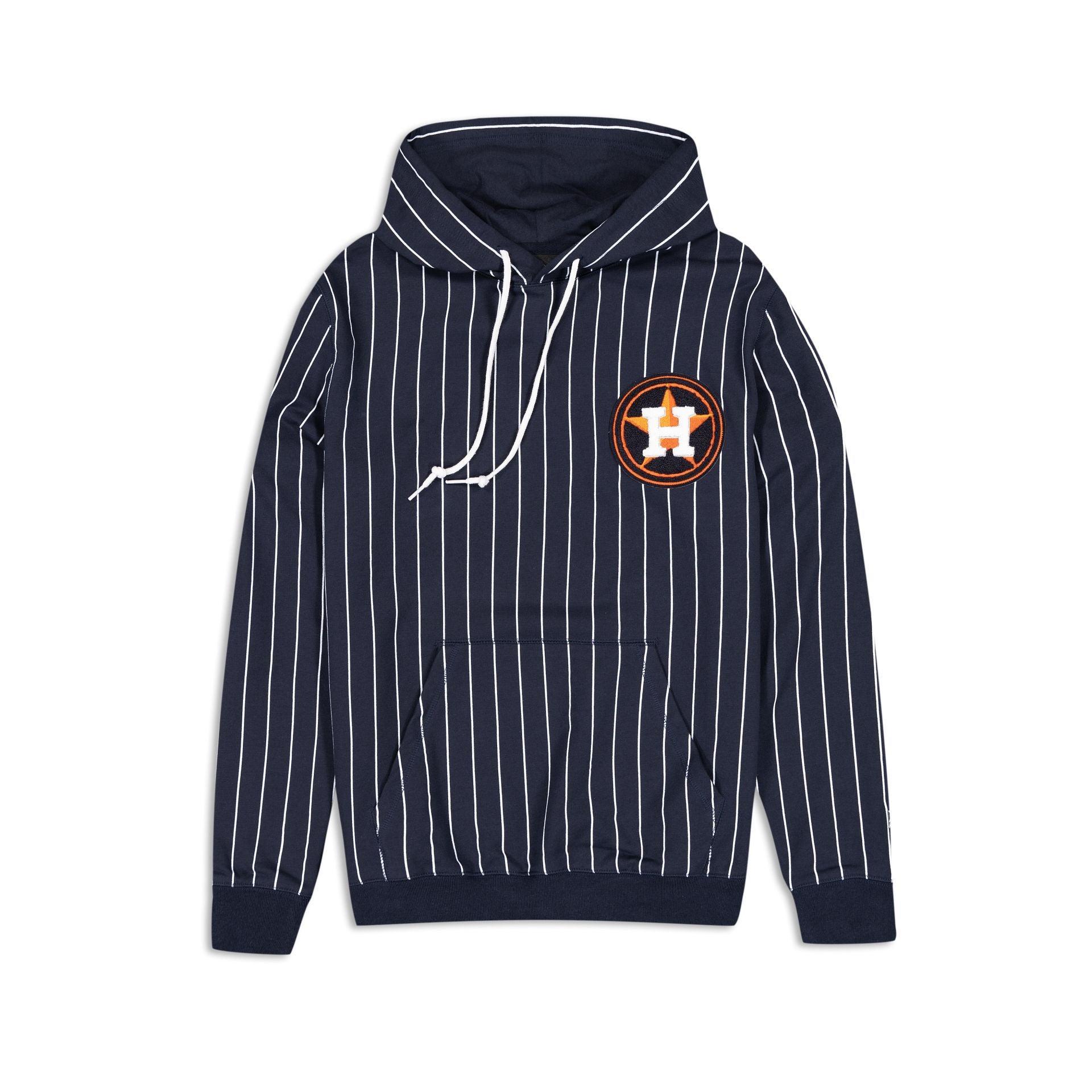 New York Yankees Logo Select Pinstripe Hoodie Male Product Image