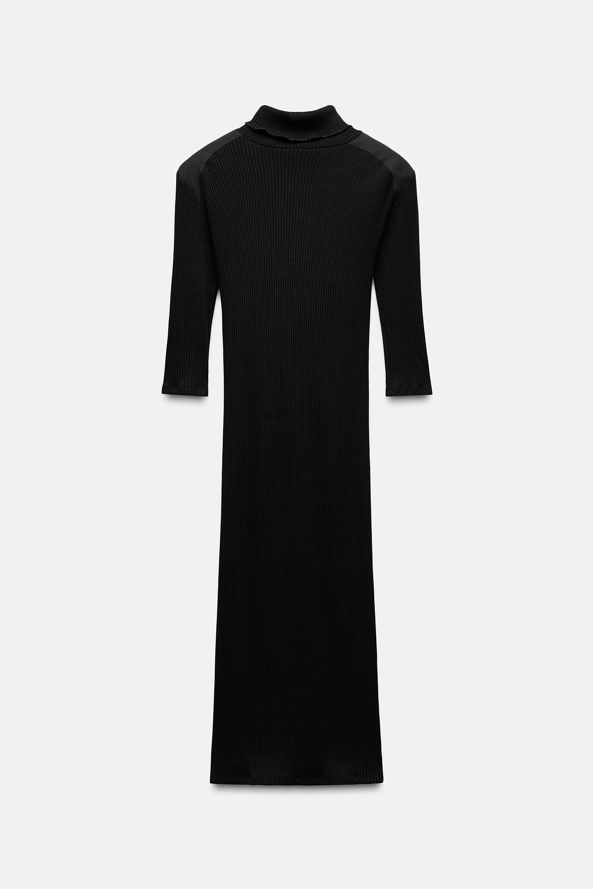 RIBBED MIDI DRESS Product Image