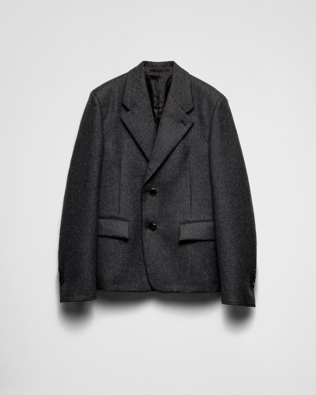 Single-breasted wool jacket Product Image