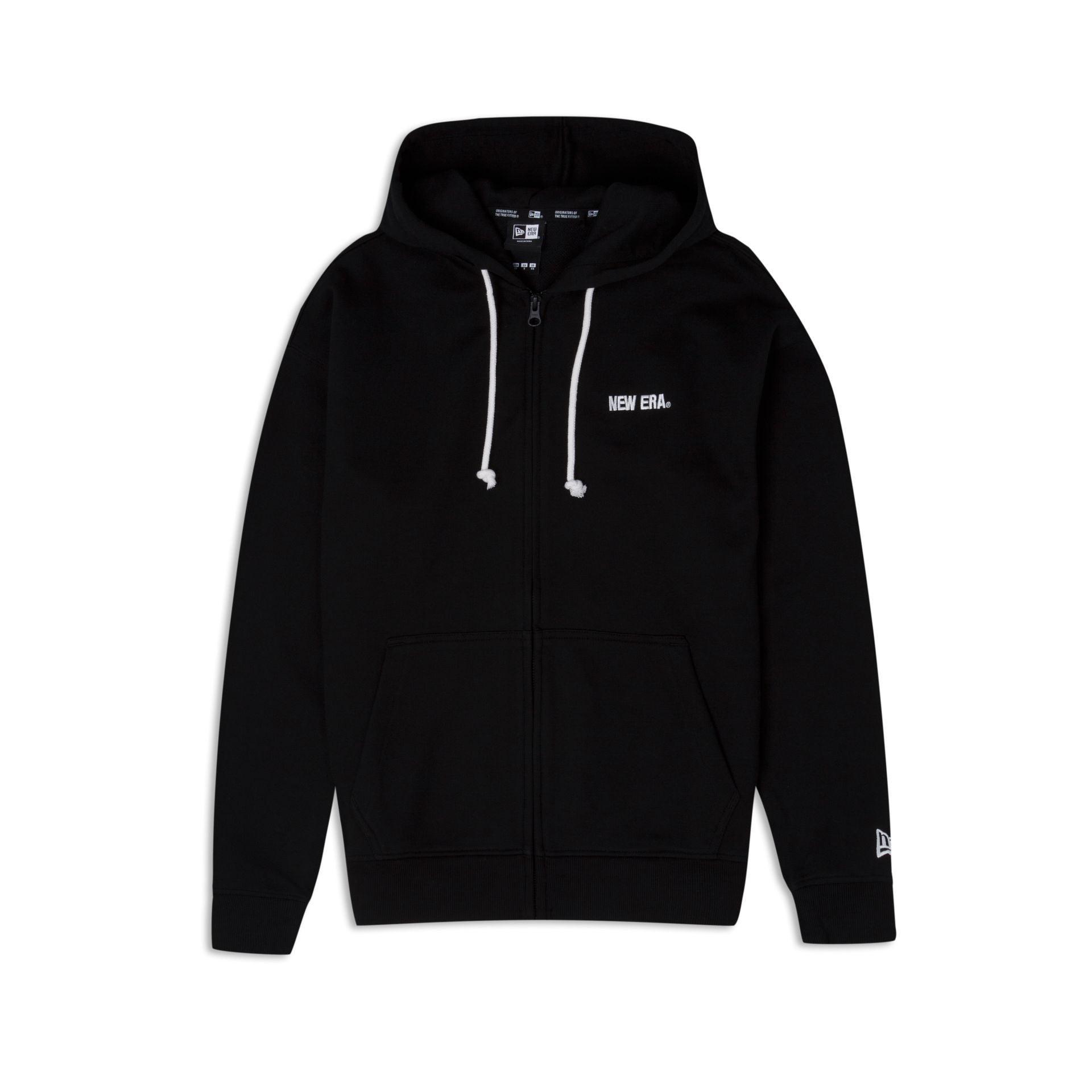 New Era Cap Essential Black Hooded Zip Up Male Product Image