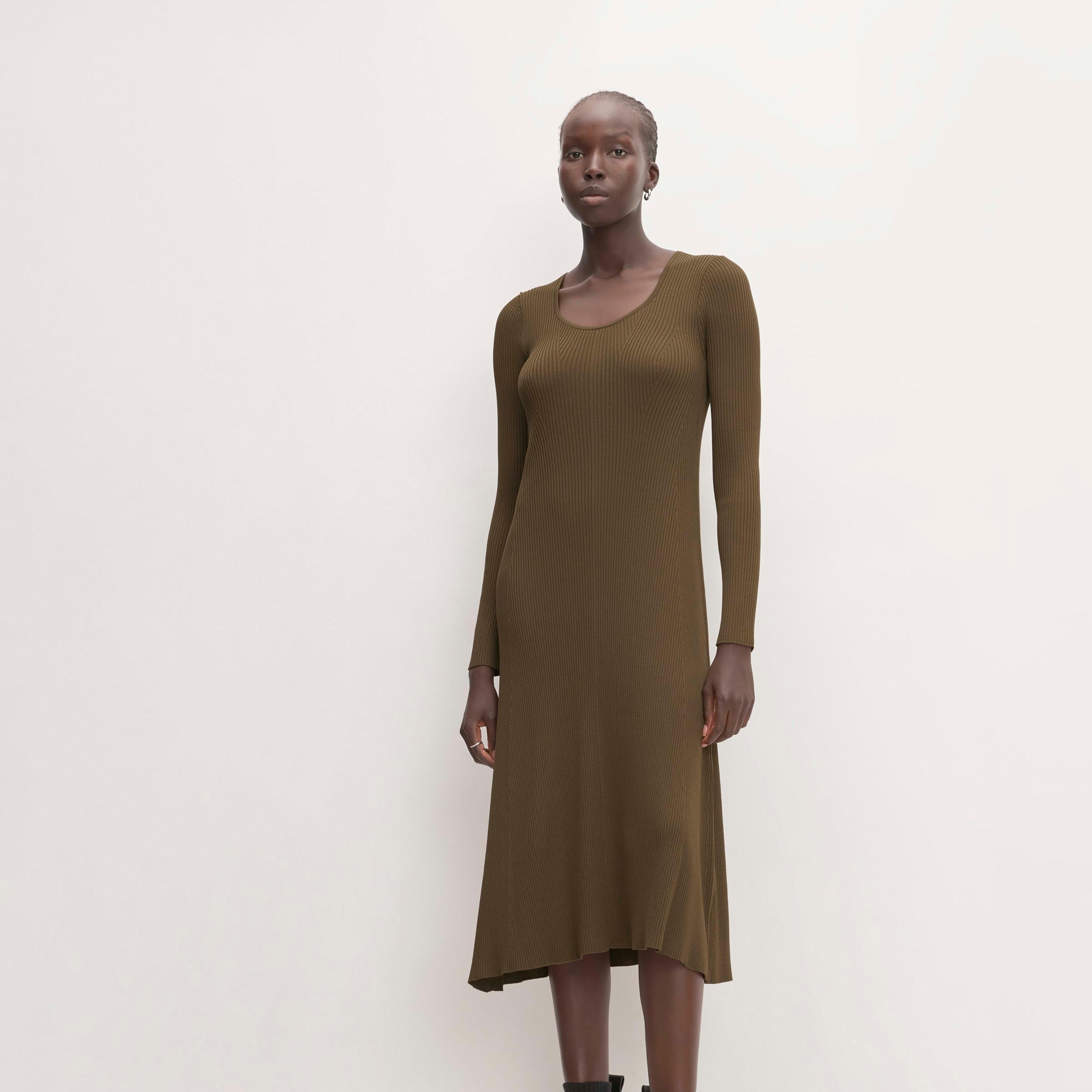 Womens Ribbed Scoopneck Dress by Everlane Product Image