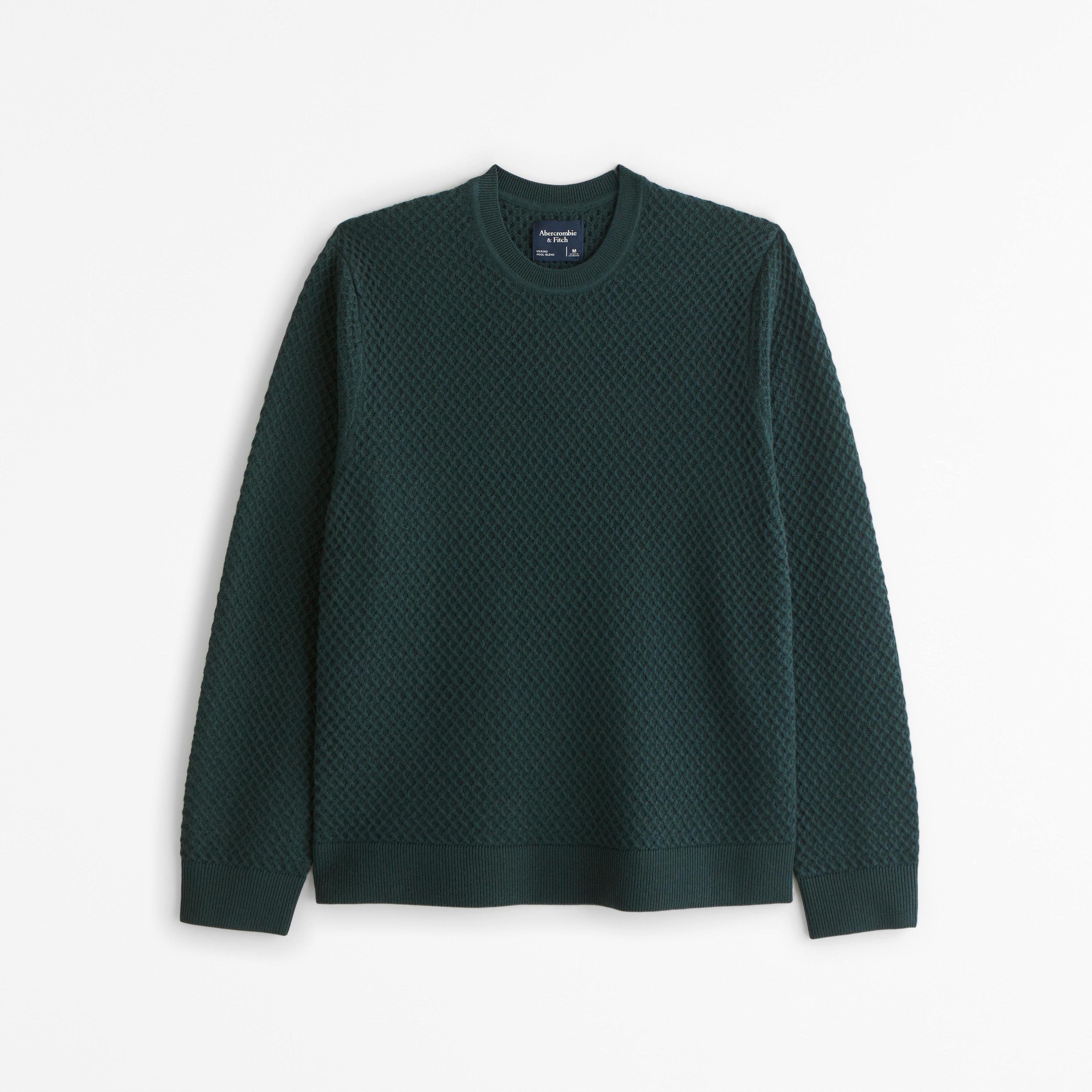 Merino Wool-Blend Crew Sweater Product Image