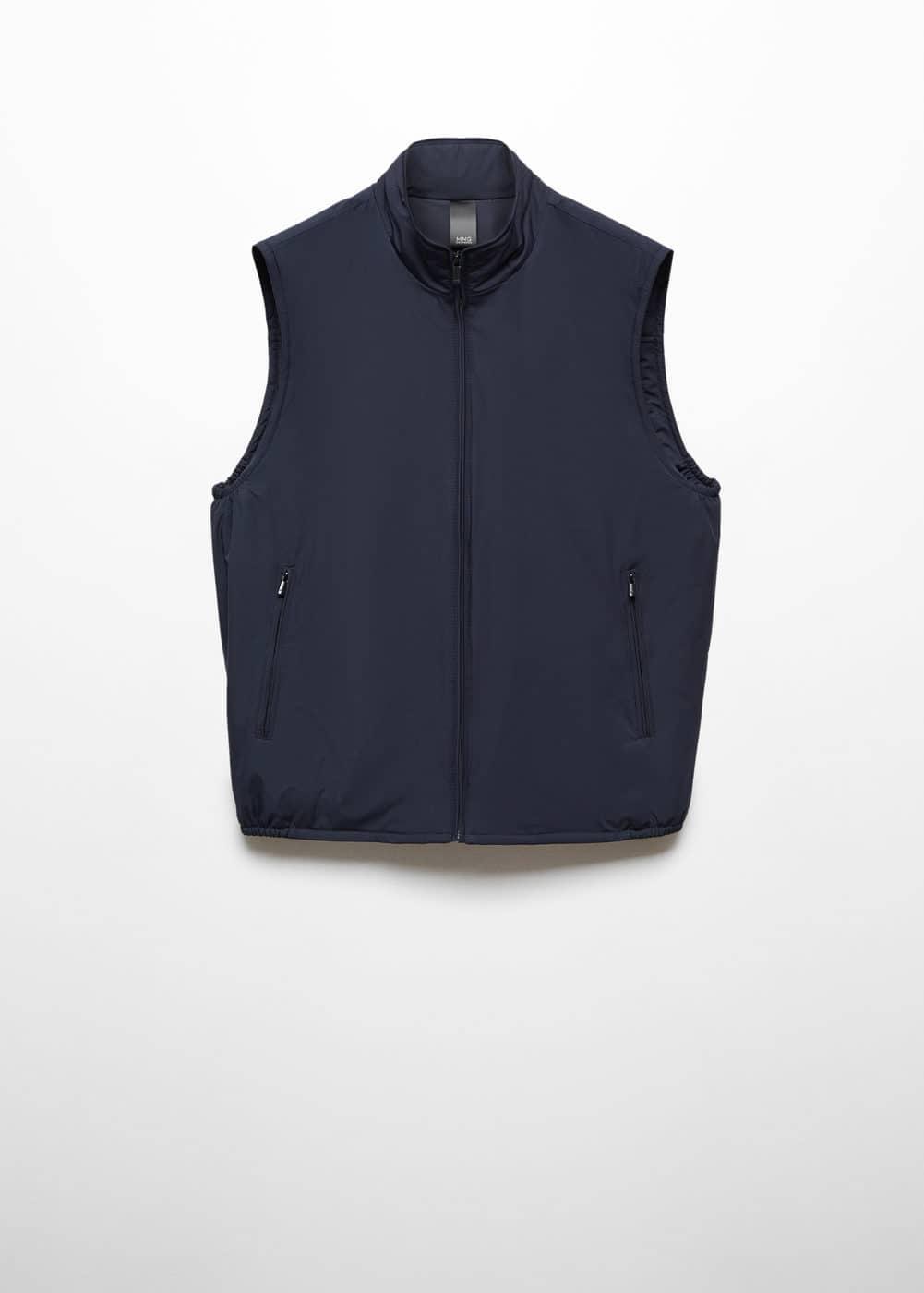 MANGO MAN - Lightweight quilted water-repellent quilted vest navyMen Product Image