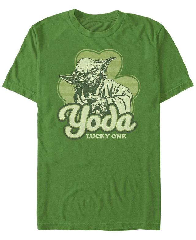 Fifth Sun Mens Yoda Lucky Retro Short Sleeve Crew T-shirt Product Image