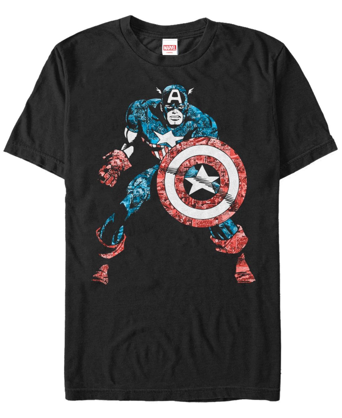 Mens Captain America Vintage Tee Product Image