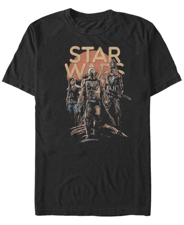 Fifth Sun Star Wars The Mandalorian Character Entourage Short Sleeve Mens T-shirt Product Image