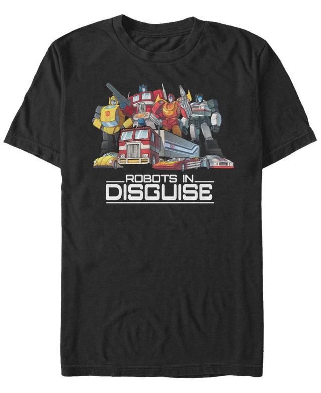 Fifth Sun Mens Robots in Disguise Short Sleeve Crew T-shirt Product Image