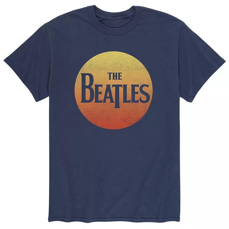 Big & Tall The Beatles Sun Logo Tee, Mens, Size: 3XB, Med Blue Product Image