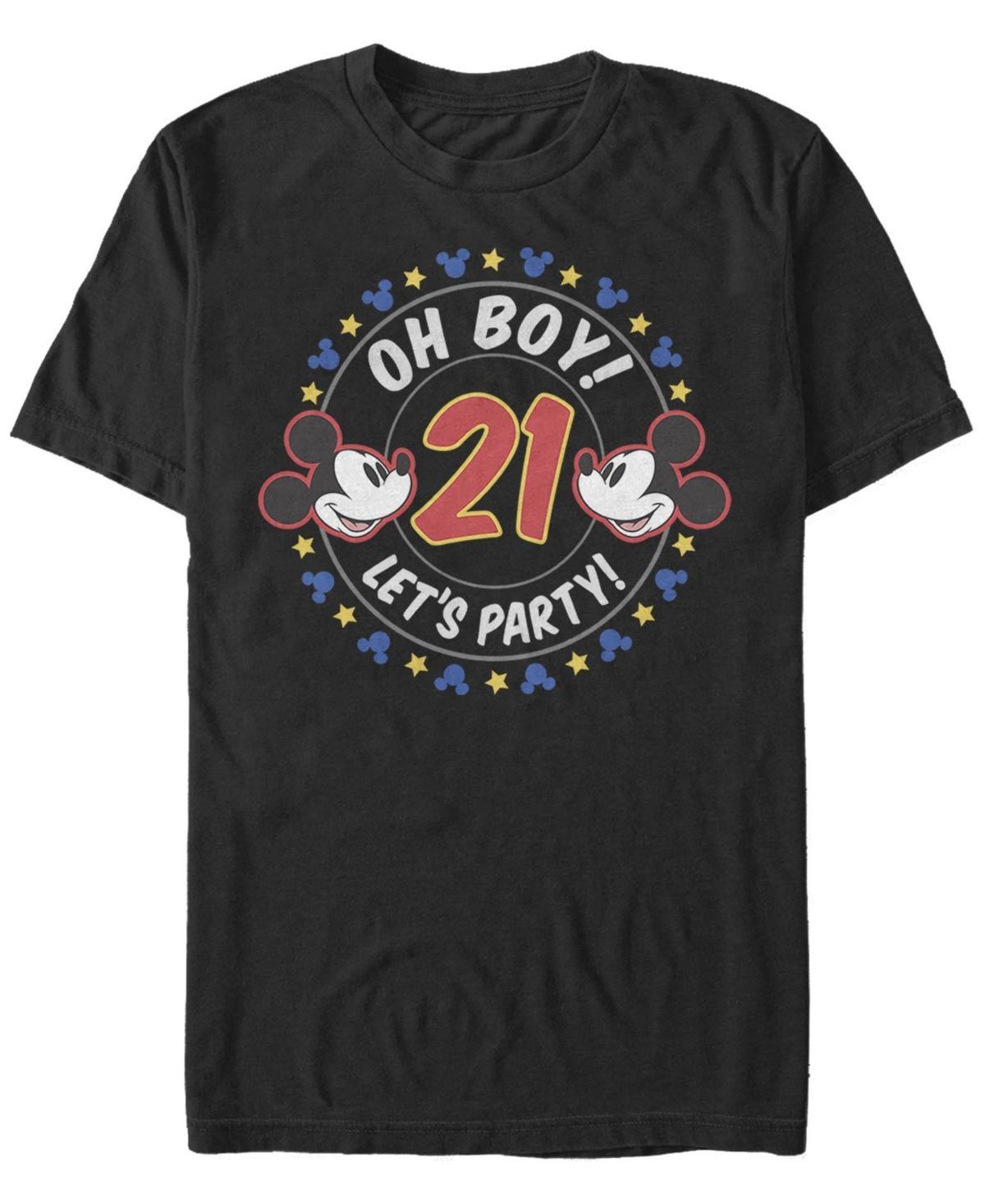 Fifth Sun Mens Oh Boy Mickey 21 Short Sleeve Crew T-shirt Product Image