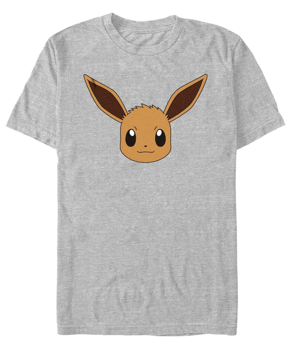 Mens Pokemon Eevee Face Short Sleeve T-shirt Product Image