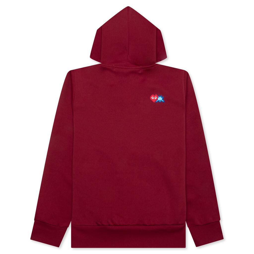 Comme des Garcons PLAY x the Artist Invader Women's Full-Zip Hoodie - Burgundy Female Product Image