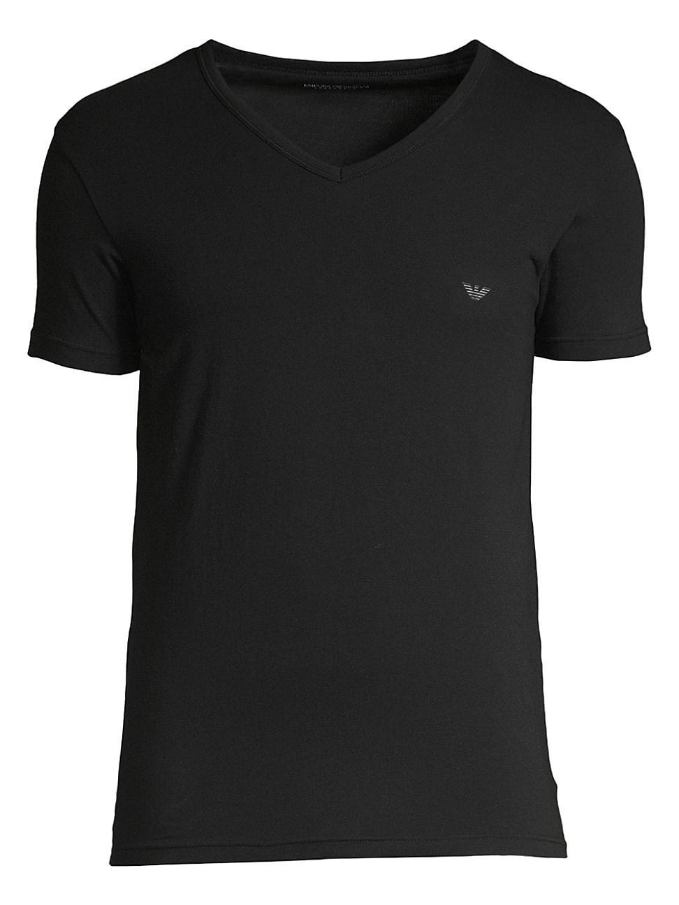 Mens Stretch Cotton V-Neck T-Shirt Product Image