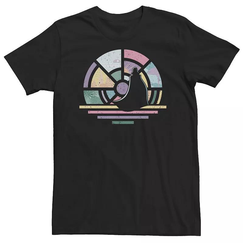 Big & Tall Star Wars Vader Stained Glass Silhouette Tee, Mens Product Image