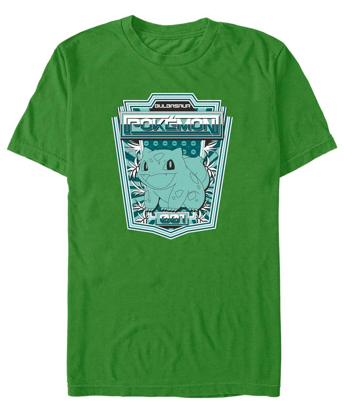 Fifth Sun Mens Bulbasaur Badge Short Sleeve T-shirt Product Image