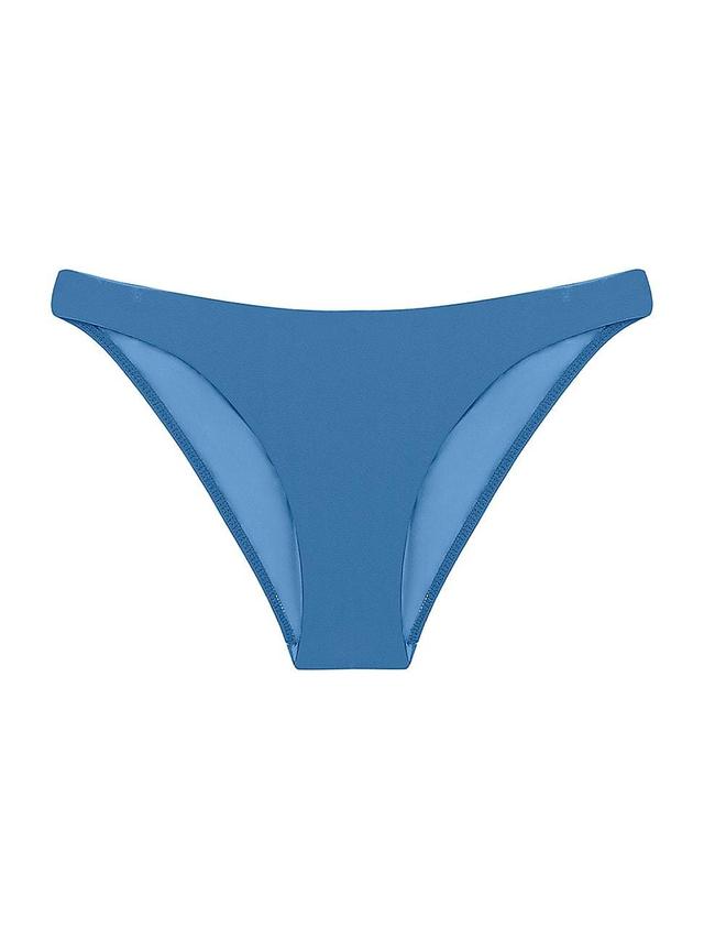 Womens Solid Low-Rise Bikini Bottom Product Image